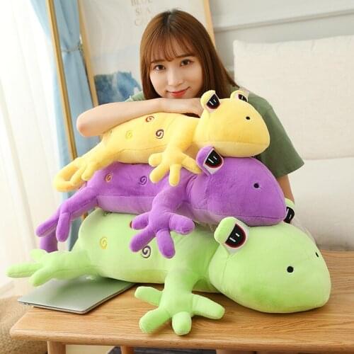New Sexy Huggable Big Simulation chameleon Plush Animals Toys Stuffed Plush chameleon dragon Pillow Toy Birthday Gifts Kids Toys