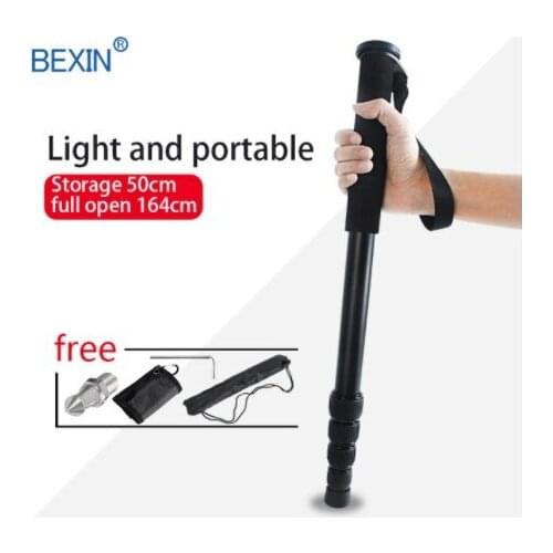 BEXIN travel camera phone support rod Walk stick lightweight portable flexible unipod dslr video camera monopod for Canon Nikon