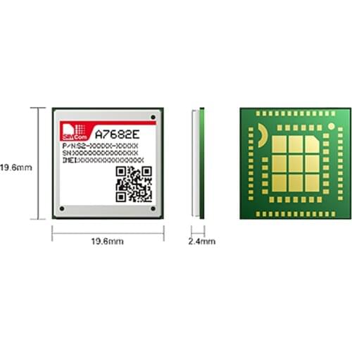 SIMCOM A7682E LTE Cat 1 module LCC+LGA LTE-FDD/GSM/GPRS/EDGE A7682 Compatible with the SIM800C SIM868 series modules