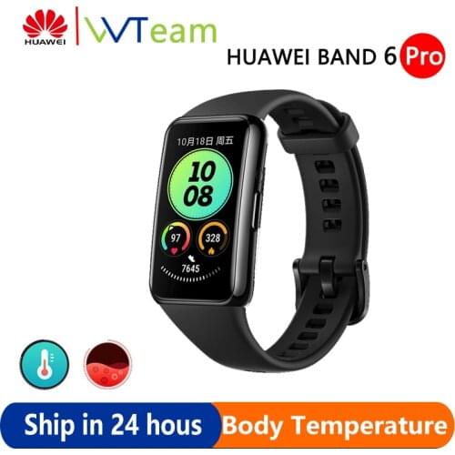 Huawei Band 6 Pro NFC Smart Band Blood Oxygen 1.47'' AMOLED Screen Heart Rate Tracker GPS wristband 2 Weeks Battery Life