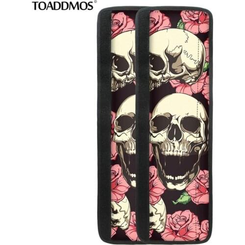 TOADDMOS Funny Skull Rose Pattern Kitchen Appliance Fridge Door Handle Cover Refrigerator Door Knob Protector House Accessories