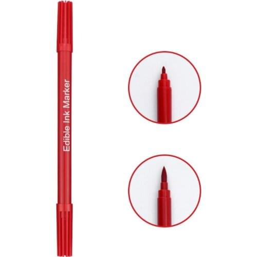 W3JE Double Sided Food Grade Gourmet Writers Food Coloring Marker Childrens DIY Toys Gourmet Writers Drawing for Cake Cookie
