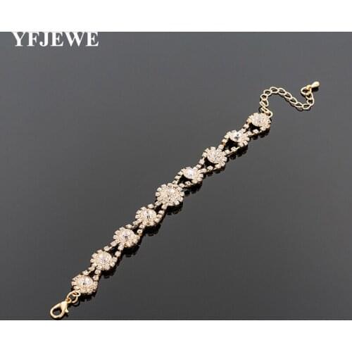 YFJEWE New Crystal Bracelet Women Handmade Christmas Jewelry Bracelet Girls Gifts B246