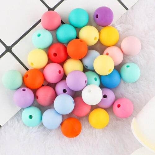 Kovict 100/200/500/1000pcs Silicone Bead 12mm Round Perle Silicone Dentition Baby Teething Bead For Jewelry Making Baby Products