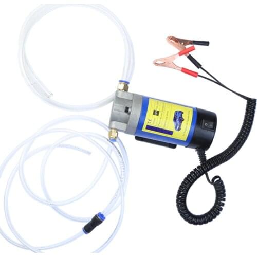 12V Electric Scavenge Suction Transfer Change Pump Motor Oil Diesel Extractor Pump 100W 4L For Car