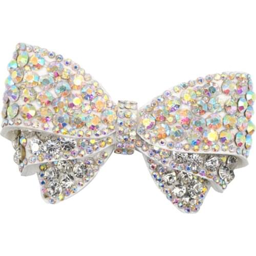 2Pcs Ladies Rhinestone Bow Shoe Charms Buckle Wedding Pointed Shoes Decoration