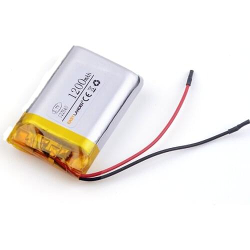 3.7 v battery 122540 1200mAh for DVR RECORD MP3 MP4 GPS SMART WATCH SPORT CAMERA