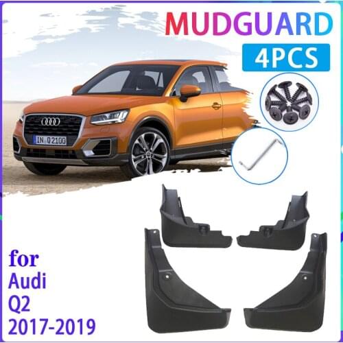 4 PCS Car Mud Flaps for Audi Q2 2017 2018 2019 Mudguard Splash Guards Fender Mudflaps Auto Accessories