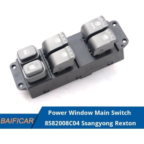 Baificar Brand New Genuine Power Window Main Switch Front Left LH 8582008C04 For Ssangyong Rexton 12M/Y~ 2017