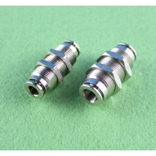 BPMM Bulkhead Union BPMM 4/6/8/10/12 Full metal quick connector air fittings PM pneumatic one touch fittings