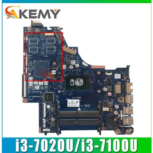 For HP 15-BS 250 G6 Laptop Motherboard DKL50 LA-E802P LA-E801P With SR3LD i3-7020u i3-7100uCPU DDR4 100% Tested Fast Ship
