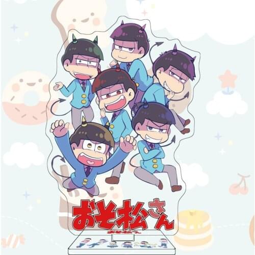 Osomatsu San Anime Acrylic Figure Stand Cartoon Action Figures Decation Anime Lovers Birthday DIY Toy Doll Gifts