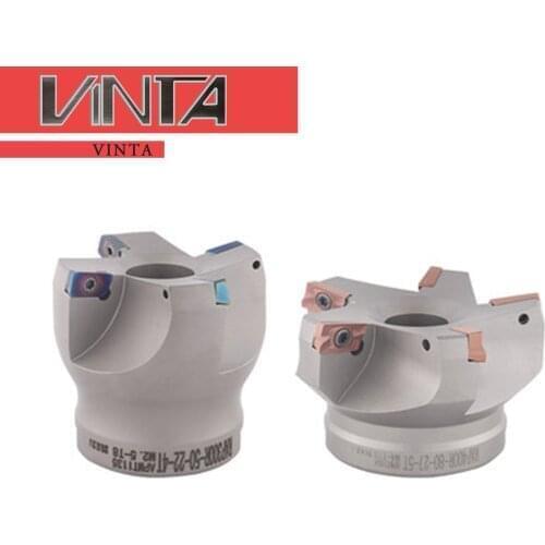 Free shipping RAP 75 degree CNC Milling Cutter RAP300R-50-22-4T RAP300R-63-22-4T Matching Inserts APMT1135
