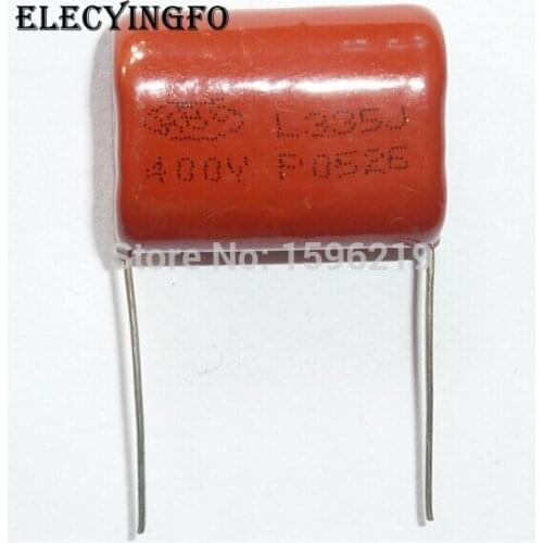 10pcs CBB capacitor 335 400V 335J 3.3uF 3300nF P26 CBB21 Metallized Polypropylene Film Capacitor