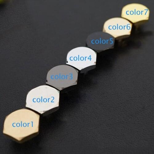 DIY leather craft women men suitcase bag botton feet rivet screws button solid brass material