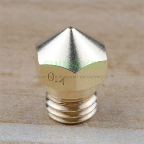 SWMAKER brass MK10 replacement Nozzle M7 thread for Flashforge Creator pro Wanhao D4/I3 Dremel 3D Printer