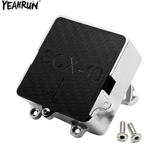 YEAHRUN 1 Pcs Metal Aluminum Receiver Electronics Box For 1/10 Axial SCX10 RC Rock Crawler Car