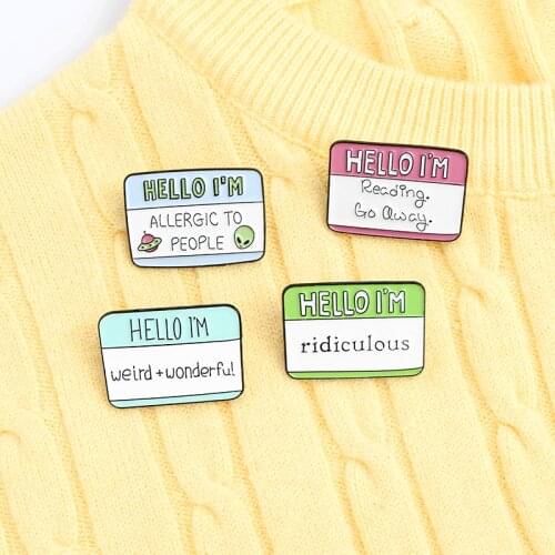 Weird Wonderful Custom Ufo Alien Fun Enamel Pins Brooches Bag Clothes Lapel Pins Label Badge Cartoon Jewelry Gifts For Lovers