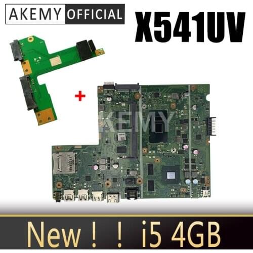 New For Asus X541UA X541UAK X541UVK X541UJ X541UV X541U F541U R541U Motherboard Laptop Motherboard W/ 4GB i5-6th gen GT940M-GPU
