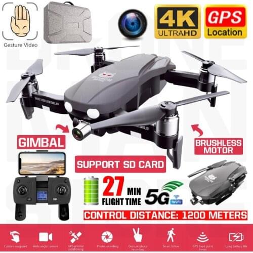 Newest Quadcopter GPS Drone 4K HD ESC Two-Axis Anti-Shake Stable Gimbal Camera 5G WIFI FPV Brushless SD Card Drones Professional