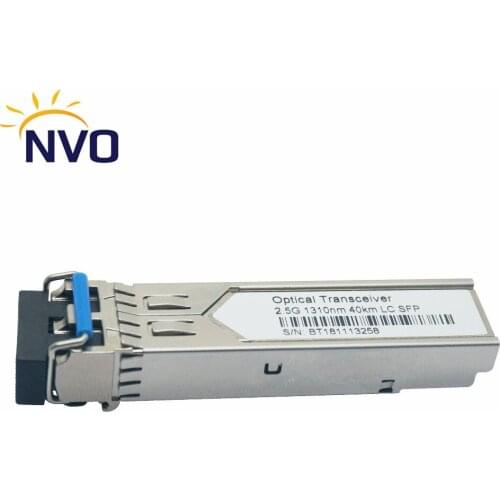FreeShipping 2.5G 1550nm 40km Dual Fiber SFP Optical Transceiver, 2.488Gbps Dual Fiber LC Connector SFP Transceiver Module