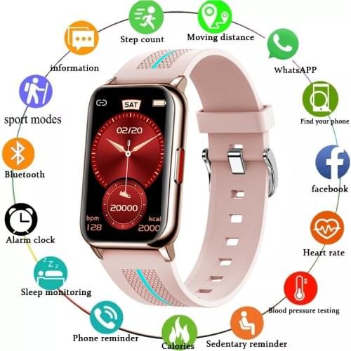 Smart Watch Fitness Bracelet Bluetooth-compatible Waterproof Heart Rate Monitor Smart Watch Women Fitness Tracker Smart Band 6