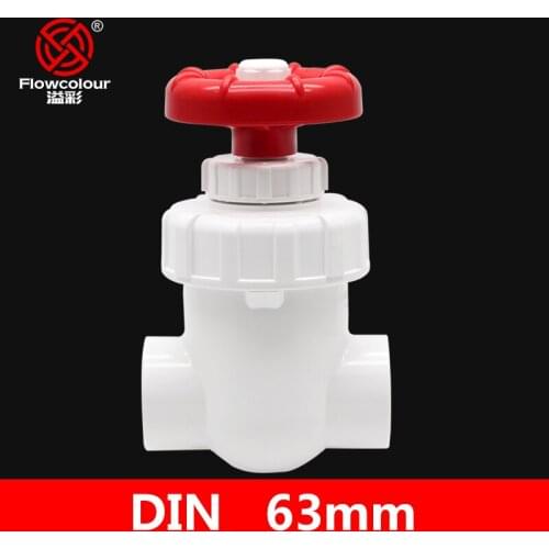 Sanking UPVC 63 mm Gate Valve Connectors Socket Water Pipe Adapter Joint Irrigation System Garden Water Connect