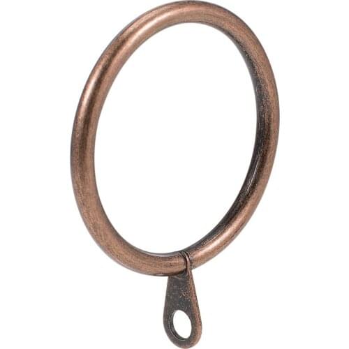 Uxcell 28Pcs Curtain Rings Metal 38mm Inner Dia Drapery Ring for Curtain Rods Copper for Holding Curtains and Window Curtain