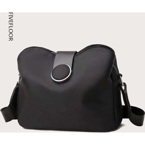 Vintage Nylon Waterproof Shoulder Bag Women Wild Crossbody Bag Simple Messenger Bag Daily Female Handbag Travel Lady Purse Bolso