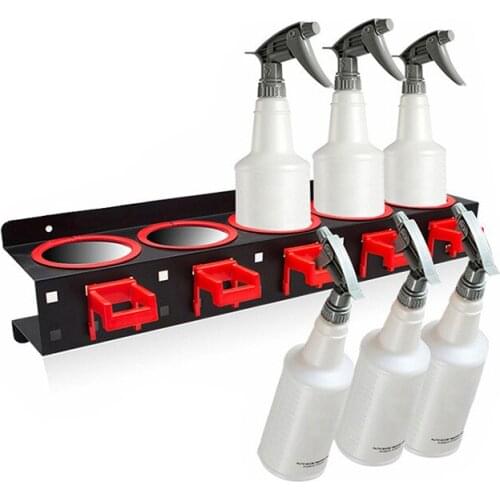 Quality Spray Bottle Storage Rack Abrasive Material Hanging Rail Car Beauty Shop Accessory Display Auto Cleaning Detailing Tools