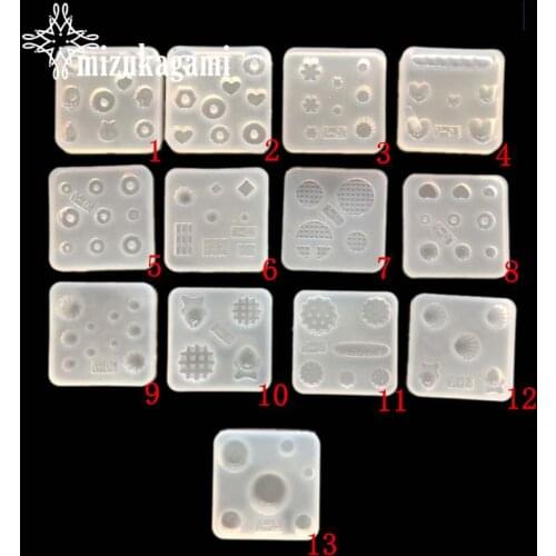 1pcs UV Resin Jewelry Liquid Silicone Mold Mini Cute Fish Heart Resin Charms Molds For DIY Intersperse Decorate Making Jewelry