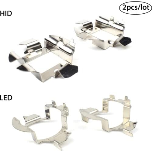 2Pcs H7 LED Car Headlight Bulb Base Holder Adapter Metal Socket H7 HID Headlight Xenon Bulb Headlamp Socket For Benz BMW Audi