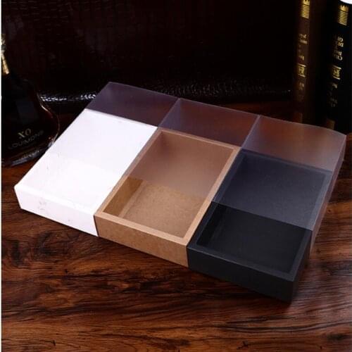 20pcs 22x12x5.8cm Drawer Sliding Paper Box Frosted Cover Display Cardboard Packing Box Dolls Jewelry Gift Box
