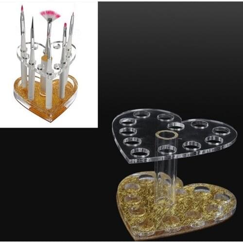 Acrylic UV Gel Pen Holder Brush Organizer Display Pencil Holder Nail Art Brush Desk Assessories