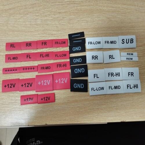 Car Audio Modified Wire Heat Shrinkable Tube with Logo Printed Tube High Quality Flame Retardant Insulated Heat Shrinkable Tube