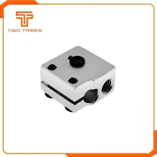 Volcano Hot End Eruption Heater Block 1.75 3mm Filament V5V6 Extruder J-head Aluminium Heater Block For 3D Printer Sidewinder X1