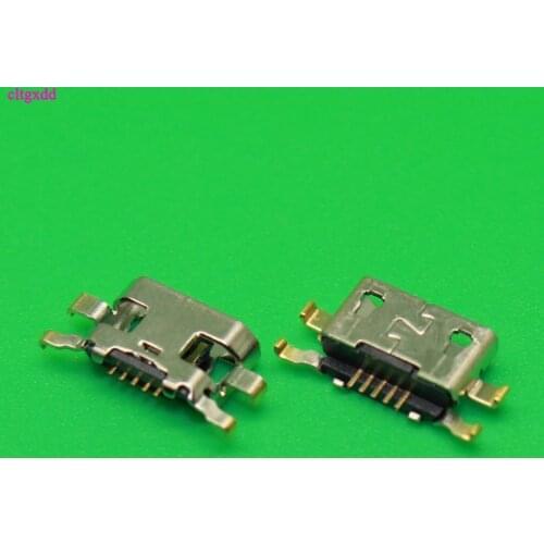 Clgxdd 10pcs Micro USB Jack Connector Female 5 pin Charging Socket For Motorola Moto G2 G+1 XT1063 XT1064 XT1068 XT1069