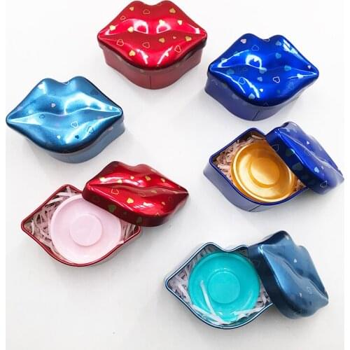 FDshine Lips Lash Case For Regular And Dramatic Long Full Strip Mink Eyelashes Custom Packaging