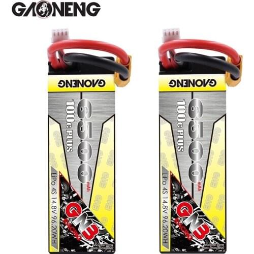 GAONENG GNB 14.8v 6500mAh 100C MAX 200C LiPo Battery For RC Car Racing Spare Parts With Shell Upgrade LiHV 4S Battery