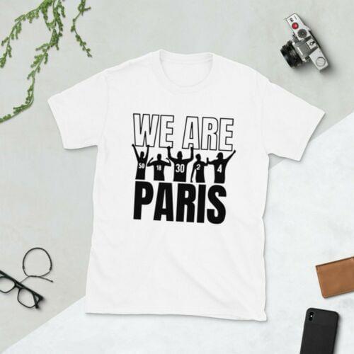 Welcome To Paris Men T-shirt 30 Lionel Messi We're A Team Paris Printing Tee Football Tshirt cotton For Fans Clothes T Shirt