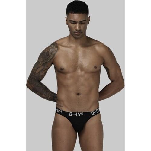 Brand Men Underwear Sexy Gay Jockstrap Cotton Male Panties Cueca Men Thong G-String Breathable U Convex For Gay