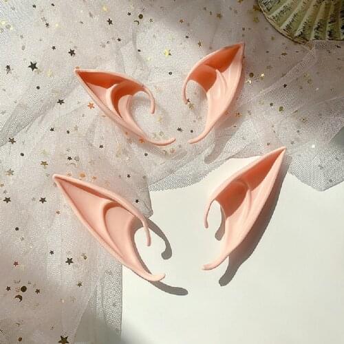 New Christmas Party Decoration Angel Elf Latex Ear Fairy Cosplay Costume Accessories Adult Children Halloween Party Decoration