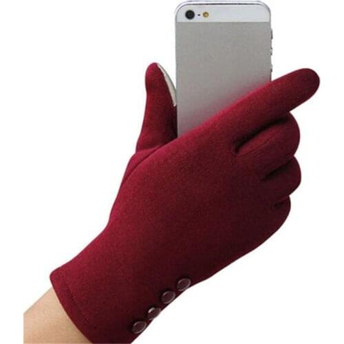 Hot Sale Fashion Cotton Women Winter Gloves Female Ladies Girls Touch Screen Moto Bicycle Accessorry