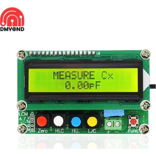 LC-100A LC 100A Full-function Digital LCD Capacitance Inductance Meter LC Meter 1UF-100MF 1uH-100H LC Resonance