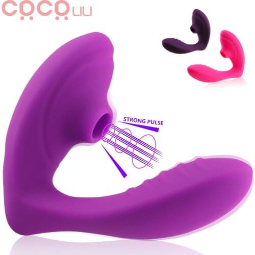 Vagina Sucker 10 Modes Dildo Vibrator Oral Sex Sucker Clitoris Stimulation Female Masturbation Erotic Sex Toys For Women Sexo