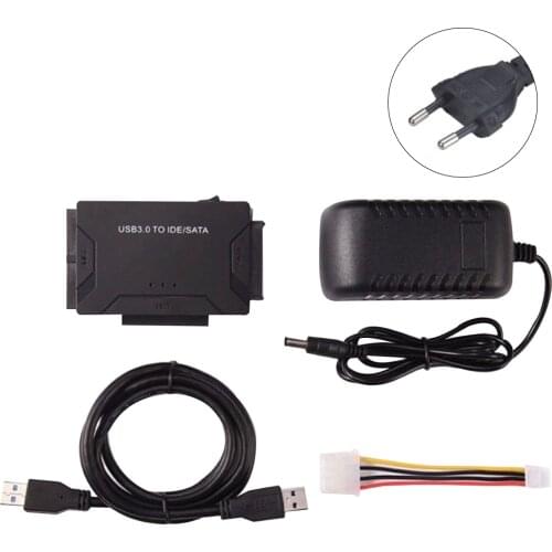 EU Plug USB3.0 to SATA/IDE HDD Hard Disk Drive Converter External Hard Disk Case Box 5 GBPS High Speed 2.5/3.5inch