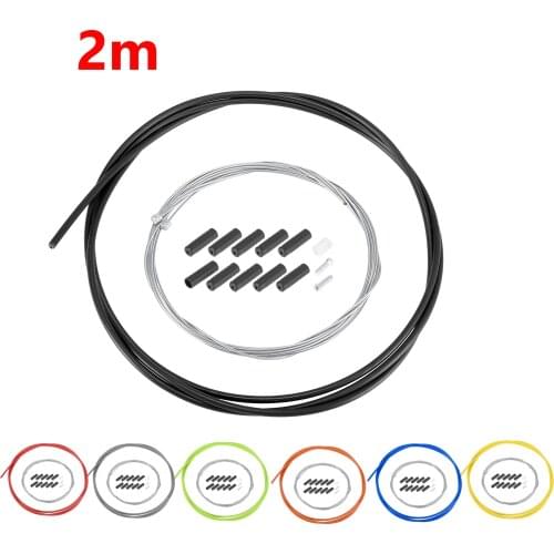 Uxcell 2m Bicycle Shifter Brake Wire Line Tube Cable Sets Housing Derailleur Hose Kit Universal For Mountain Road Bike