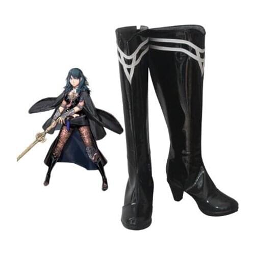 Fire Emblem Three Houses Byleth Cosplay Boots Shoes Women High Heel Shoes Costume Customized Accessories Halloween Party Shoes