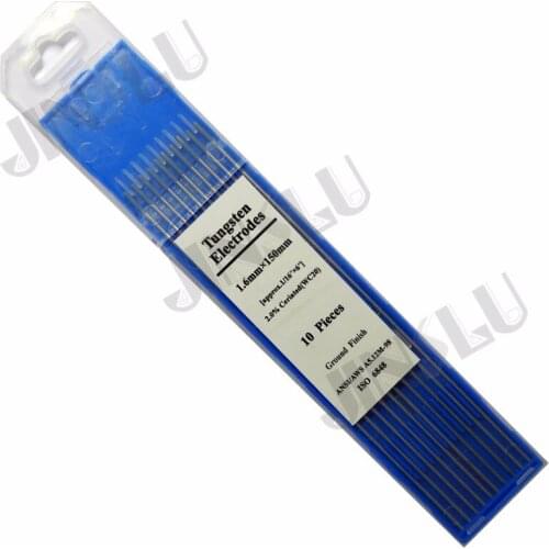 2% Ceriated WC20 Tig Tungsten Electrode Grey Head 1.6*150mm 1/16" 10PCS