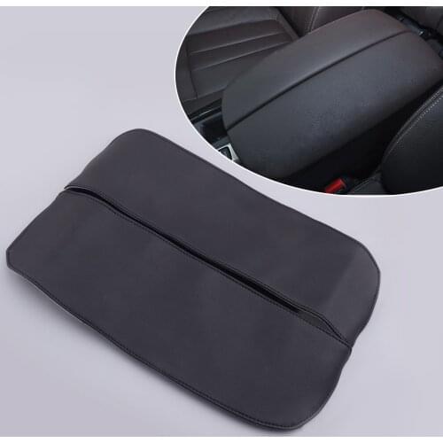 2Pcs/Set Car Center Console Armrest Cover Cap Black PU Leather Fit For BMW X5 E70 X6 E71 2008 2009 2010 2011 2012 2013